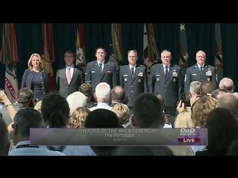 Pentagon Ceremony honoring heroes of the rails