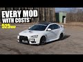 Every Mod on My 525WHP Evo X (with cost breakdown)