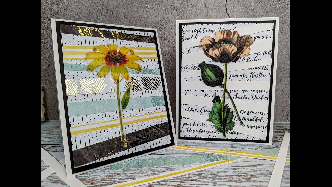 Let's Make a Card! Blank Note Card using Scraps