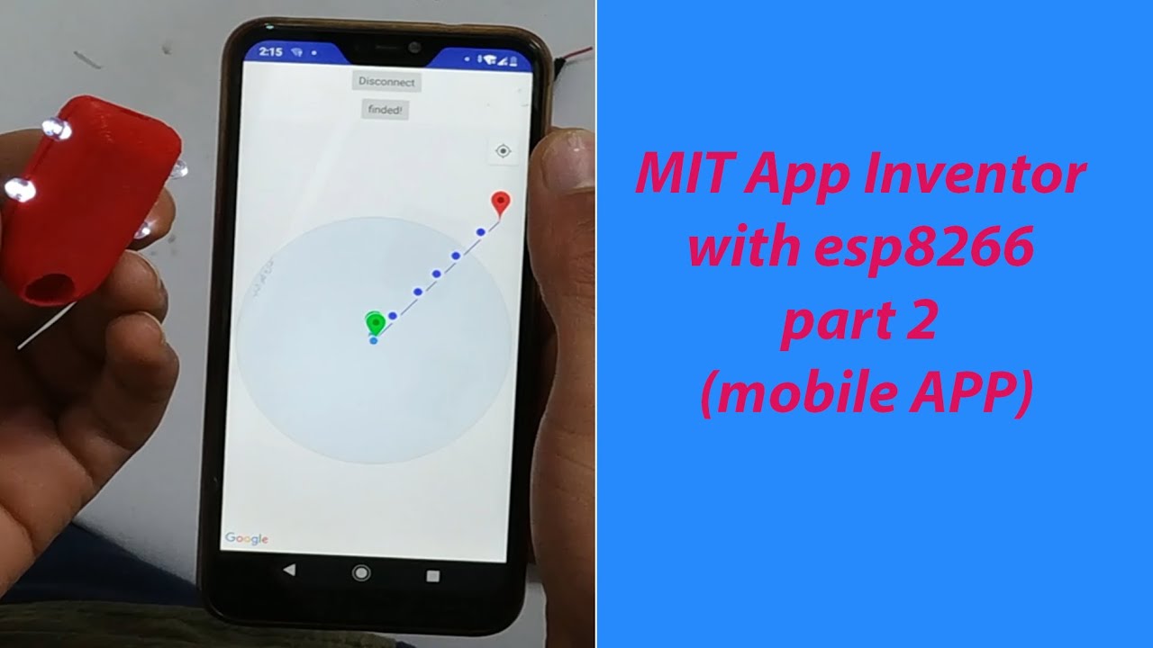 MIT App Inventor with esp8266 part 2 (mobile APP) - YouTube