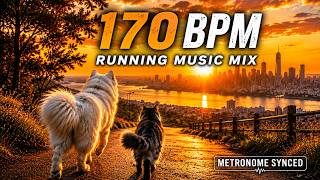 170 BPM Running Music | 2 Hours | Metronome Synced | Rock, Punk, EDM Hybrid, Metal & Instrumental