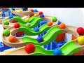 Marble Run Race ☆ TrixTrack 5 Course Compilation & Rolling Sound ASMR