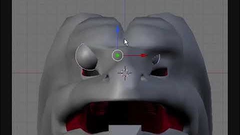 Black Dragon - Modeling, Texturing, Rigging in Blender (WIP 11) Rigging Jaw