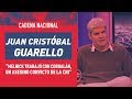 Juan Cristóbal Guarello emplazó a Sergio Melnick por su vínculo con Corbalán