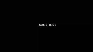 1365 Hz 15min sine sound wave