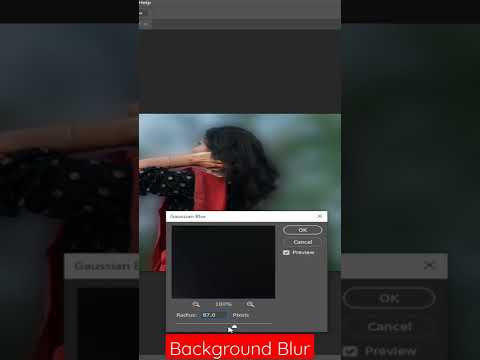 How to Add blur in Background in Adobe Photoshop|YouTube Shorts