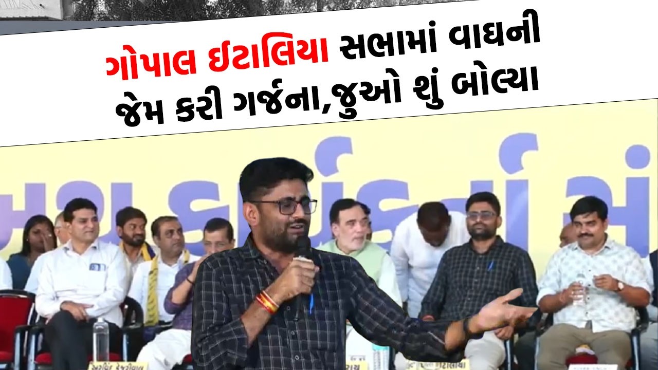 Gopal Italia  સભામાં વાઘની જેમ કરી ગર્જના,જુઓ શું બોલ્યા | Gujarat Politics |