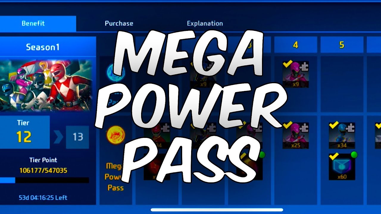 MEGA POWER PASS PURCHASE & OVERVIEW! - Power Rangers: All Stars - YouTube