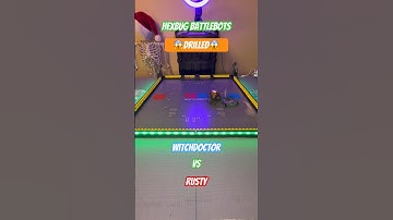 WitchDoctor vs Rusty  😱Drilled😱  Hexbug Battlebots  #hexbugbattlebots #hexbugvideos #battlebots