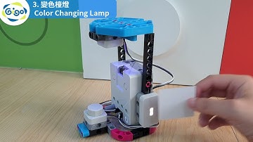 Gigo ROBOTICS WORKSHOP-SENSOR EXPANSION PACK#1409-A 3.Color Changing Lamp4.Basketball Arcade Product