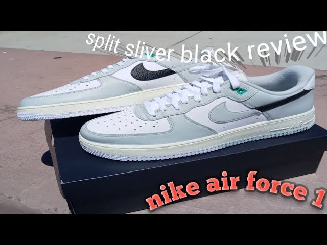 Air Force 1 Split Light Silver White On Foot Sneaker Review QuickSchopes  554 Schopes DZ2522 001 