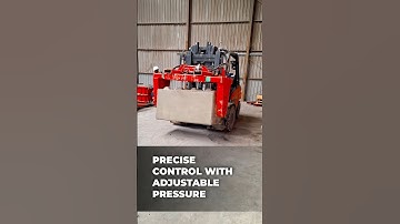 Concrete block rotator in action