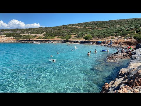 Κολοκύθα, η φυσική πισίνα της Ελούντας - Kolokitha beach, Elounda, Crete