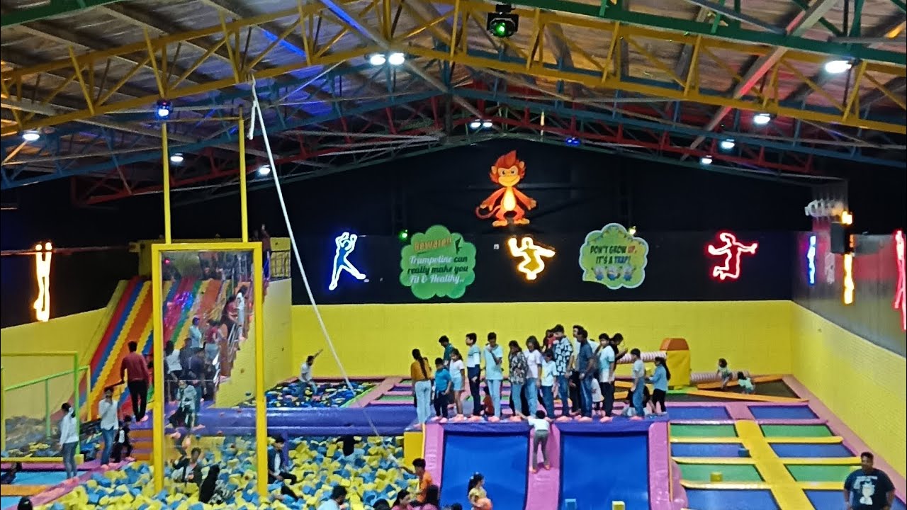 Bangalore Garuda Mall Sky Line Trampoline Park fun moments with My