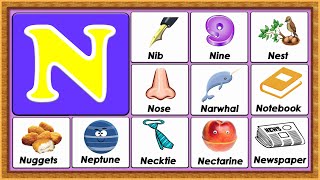 Words From N | Vocabulary Words | Early Childhood Education | ABC Flashcards screenshot 4