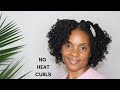 No Heat Flexi Rod on Natural Hair