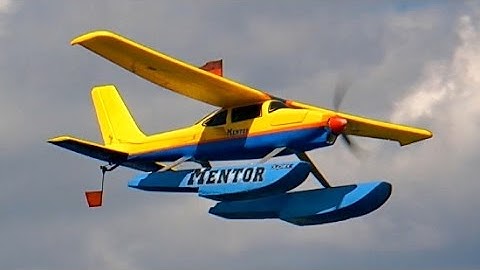 MULTIPLEX MENTOR WITH FLOATERS RC WATER PLANE FLOAT PLANE