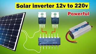 Homemade solar Inverter DIY, Make simple Powerful 12v to 220v Inverter