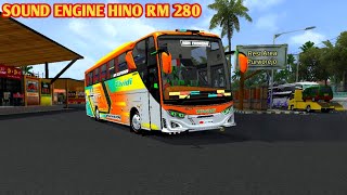 KODENAME SOUND ENGINE HINO RM 280 V4.4.1 // BUS SIMULATOR INDONESIA
