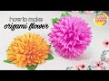 How to Make Marigold Paper Flower | Cara Membuat Origami Bunga