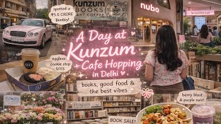 Cozy Day at Kunzum Bookstore 📚 + Café Hopping in Delhi ✨