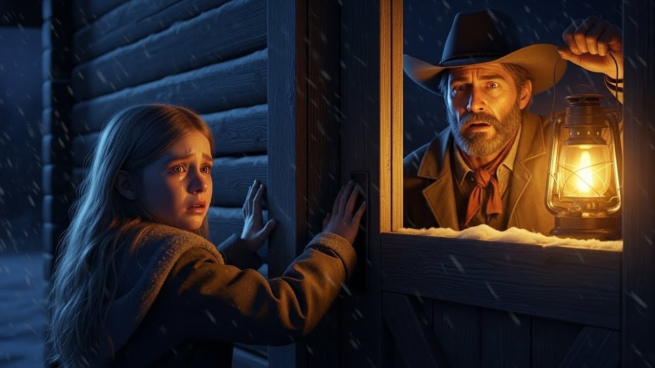 “A Little Girl Knocked at Midnight ❄️ ‘Mama Needs Help…’ – The Widowed Rancher Lit Every Lantern 