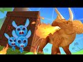 Little Cunning Rabbits🐰 Pissed off the Dinosaur🦖 Funny Kids Cartoon | Dolly and Friends 3D