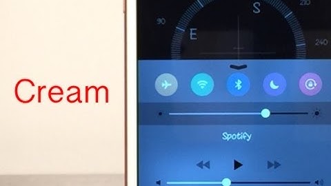 Cydia Tweak: Cream - Colored control center toggles
