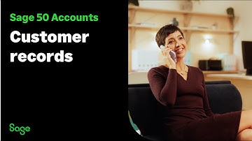 Sage 50 Accounts (UK): Customer Records