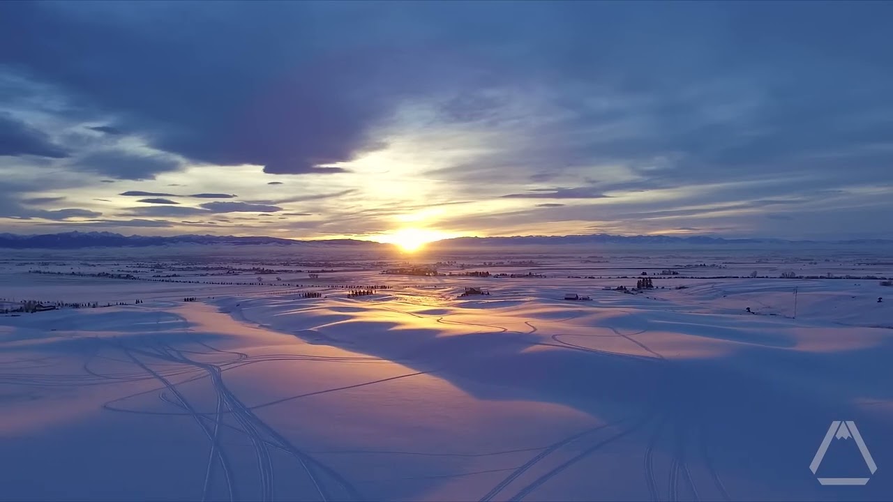 SSYouTube online Montana Winter Sunset   15 Second Drone Video HD 1080p