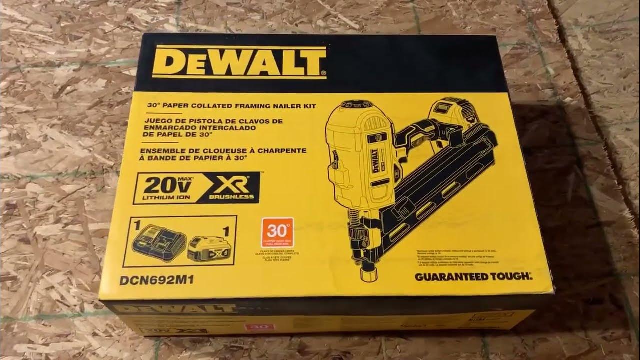 Dewalt Framing Nailer Unboxing and First Impressions YouTube