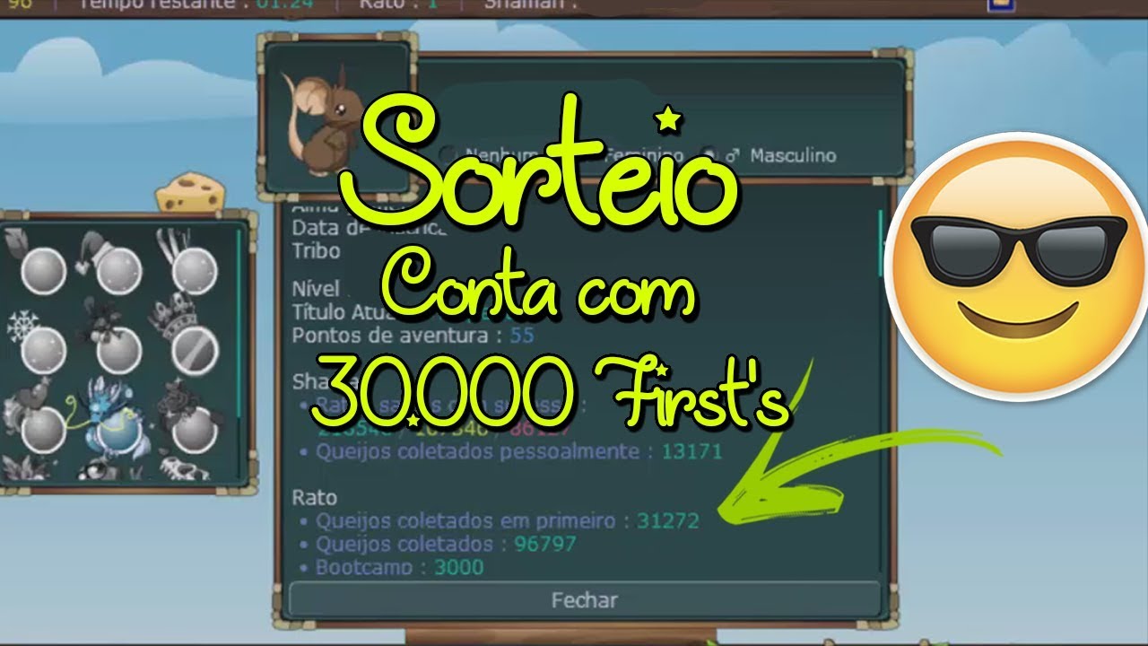 TRANSFORMICE - Sorteio acc 30k de first's (Com 1k de subs)