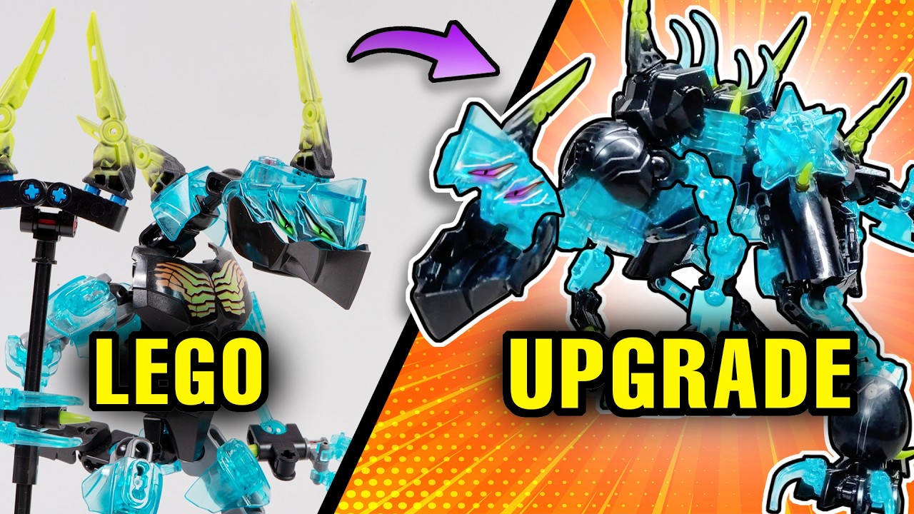 Использование деталей LEGO от CRYSTAL BEAST для создания самодельных фигурок Bionicle