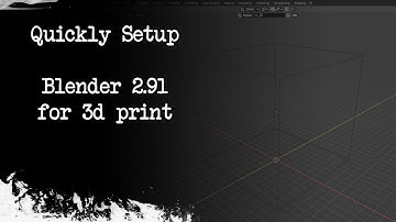 Quickly Setup Blender for 3d printing (Blender to Tabletop EP0)