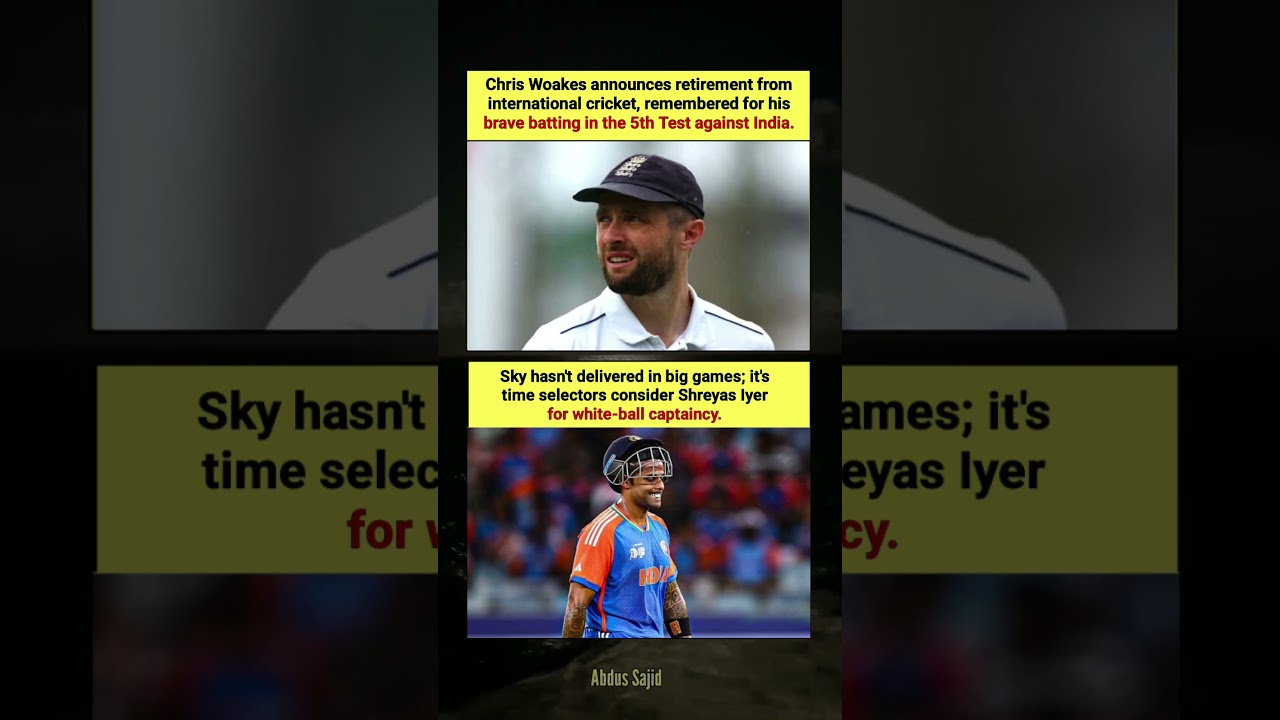 Chris Woakes Retires from International Cricket, Remembered for Brave Batting in 5th Test 