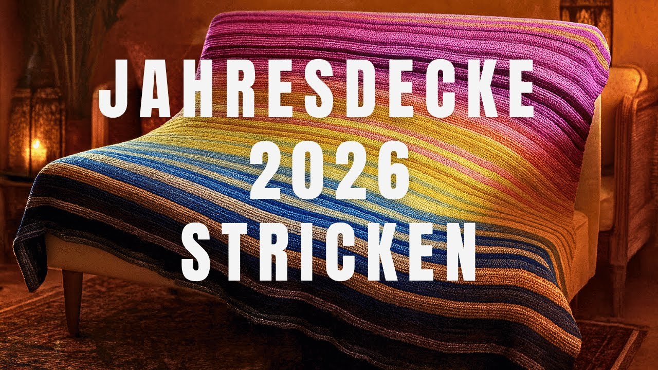 ✨ Jahresdecke 2026 ✨ Buch-, Stimmungs- oder Temperaturdecke stricken – drei kreative Wege