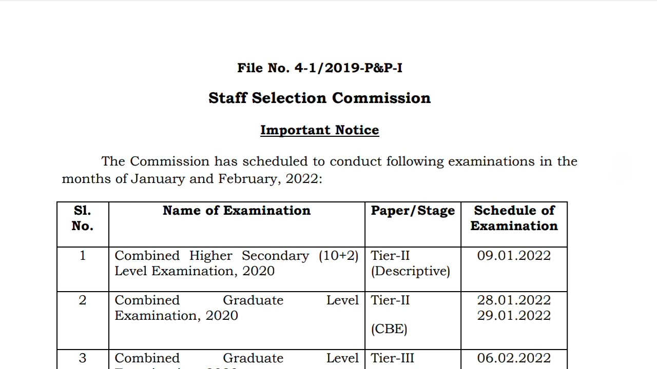 SSC Selection Post Phase 9 Exam Date Out | SSC Phase 9 Exam Date Update |