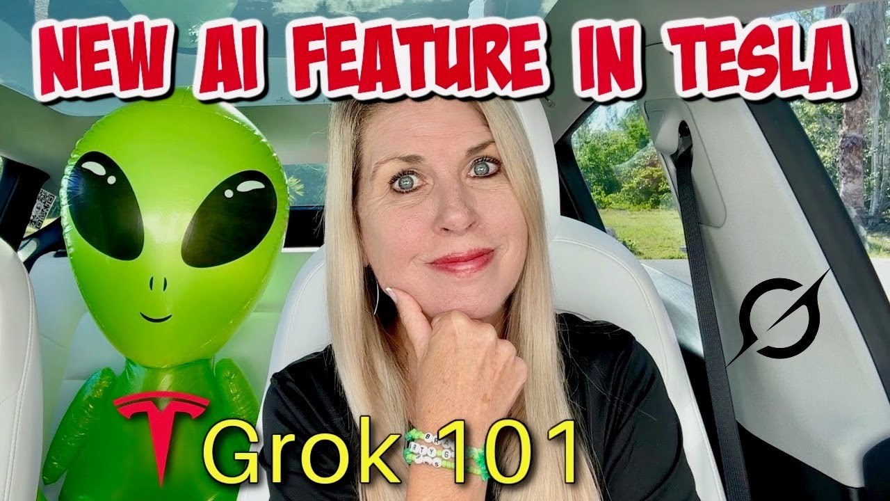 Grok 101: Talking with New Tesla AI Feature in Karma the 2024 Tesla Model Y - Random Questions Demo!
