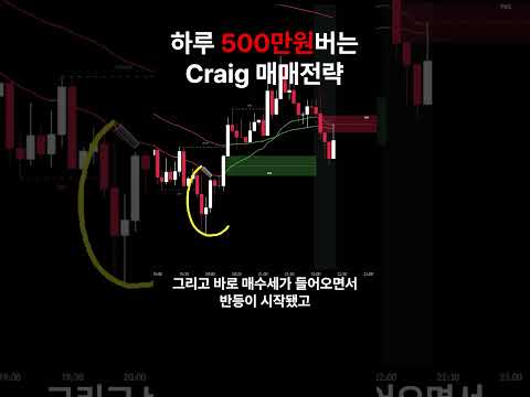 하루 500만원 버는 트레이더 Craig 매매전략 #단타매매 #비트코인 #나스닥 #주식