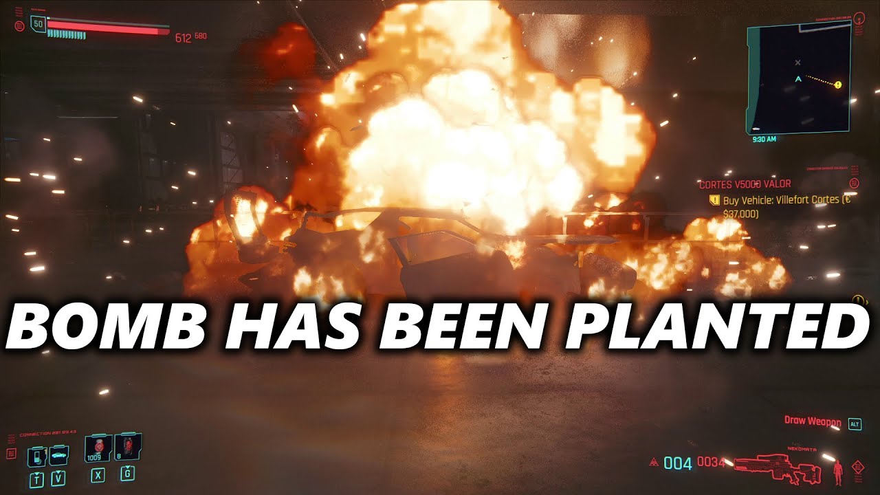 Random NPC has bomb planted in his car Cyberpunk 2077 random event