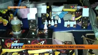 Polisi Sita Ribuan Obat Herbal Palsu