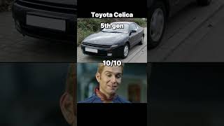 Ranking Every Toyota Celica Generation❤️🔥 #toyota #celica #shorts