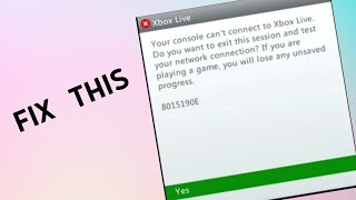 How to Fix Error 8015190E on Xbox Live How to Fix Error 8015190E on Xbox Live