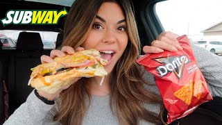 Subway Mukbang! my fave subway order!