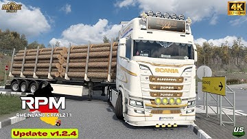 ETS2 | Realistic Driving | RPM Map Update v1.2.4 | PNG + SnowyMoon | #ets2 1.56