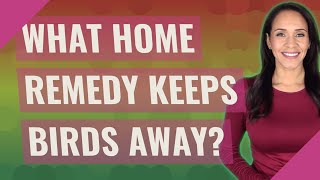 What home remedy keeps birds away?