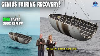 It's mind-blowing! What SpaceX's recovery teams just did with the fairing. Musk admitted...