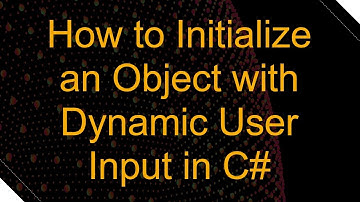 How to Initialize an Object with Dynamic User Input in C-