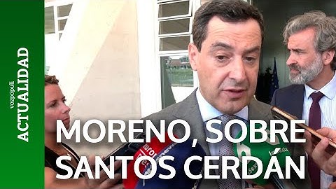 Moreno exige explicaciones a Sánchez por Santos Cerdán