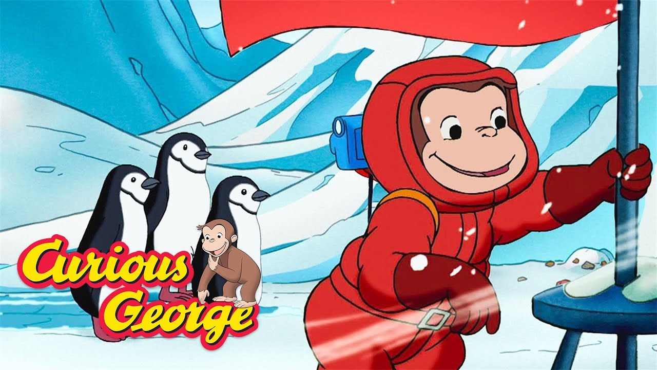 Where Have the Penguins Gone? 🐵 Curious George 🐵 Kids Cartoon 🐵 Kids Movies